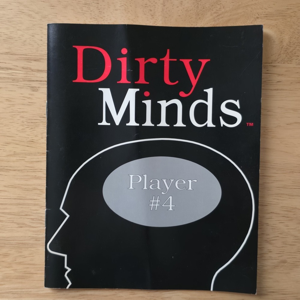 Dirty Minds 1990 Player #4 Puzzle Booklet Replacement‎ Pieces Parts Game Rules